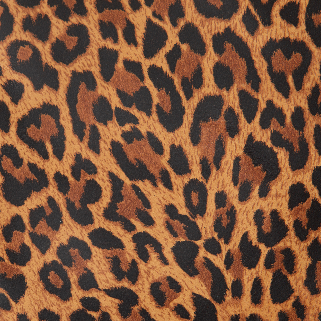Kika Animal Print Wallet with Brown Straps