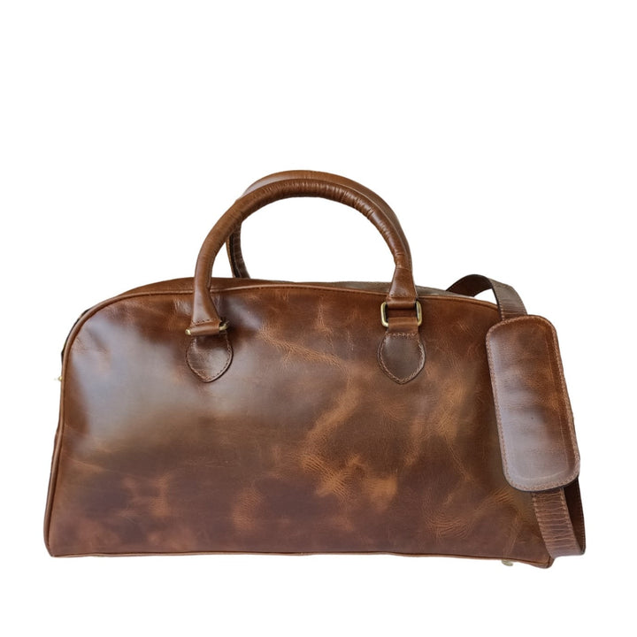 Shimmering Hunter Leather Women's Mini Travel Bag