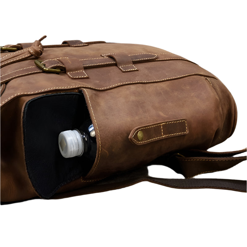 Spacious Leather Backpack