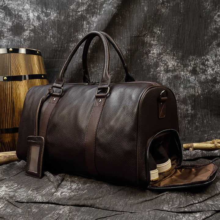 Luxurious Soft Genuine Leather Travel Bag