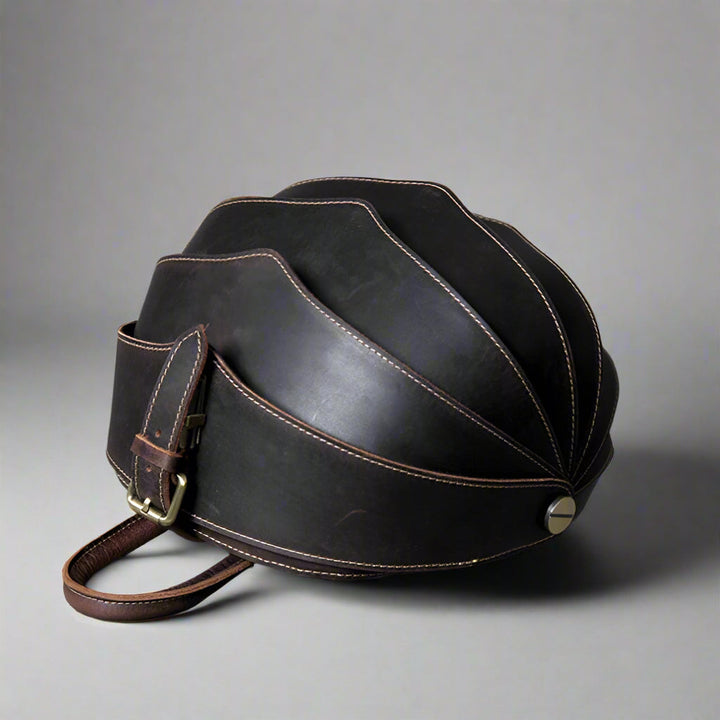 Leather Beetle-Style Backpack for Women