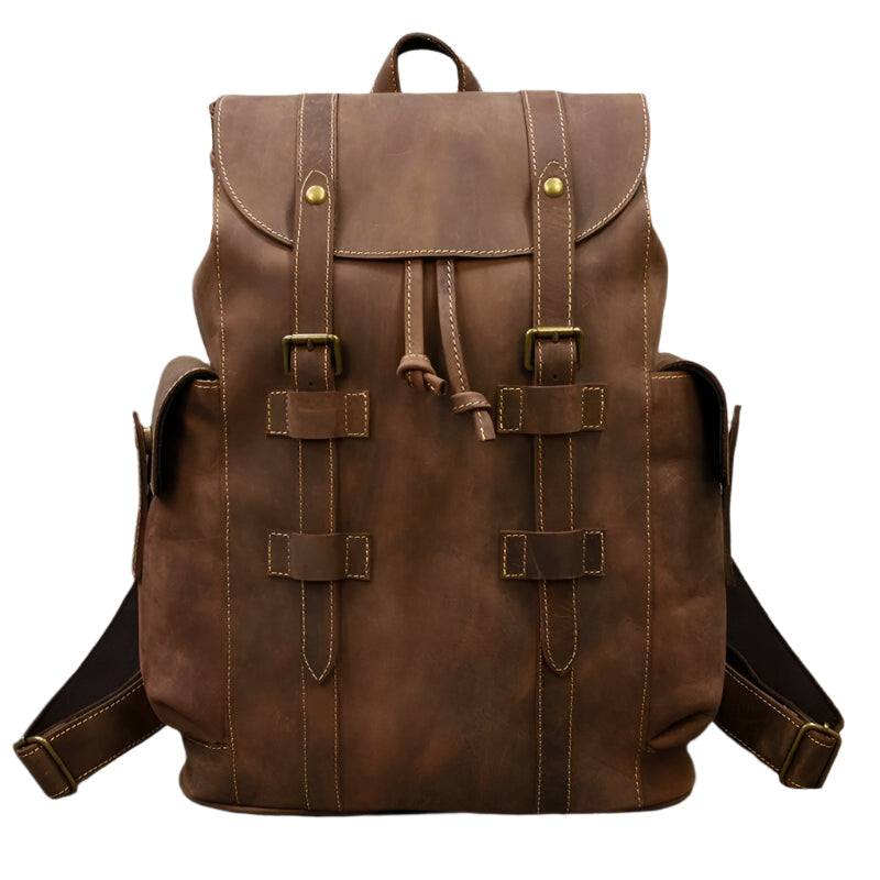 Spacious Leather Backpack