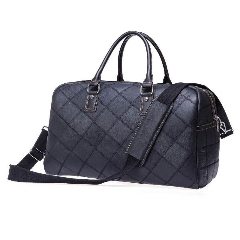 Unisex Genuine Soft Leather Travel Bag