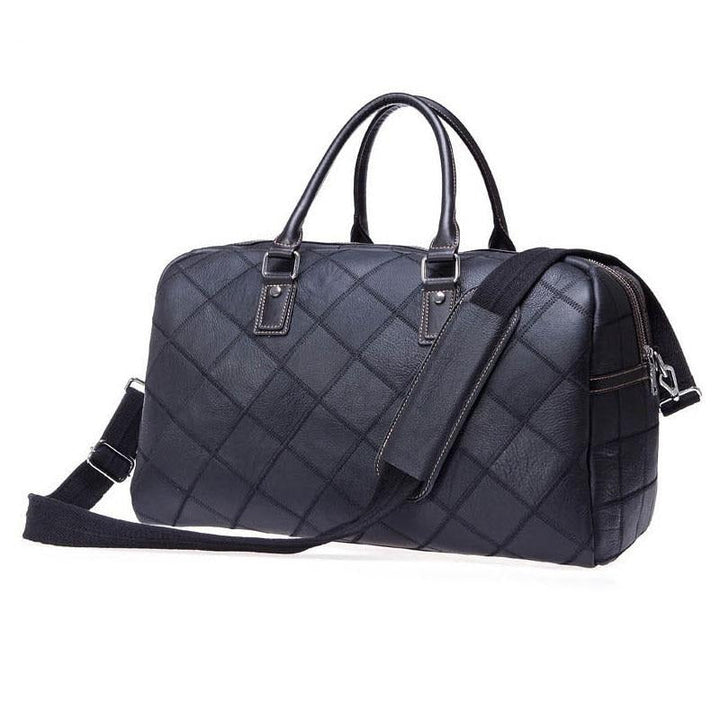 Unisex Genuine Soft Leather Travel Bag