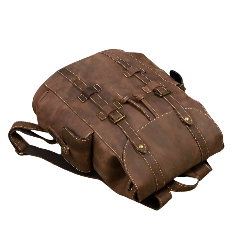Spacious Leather Backpack