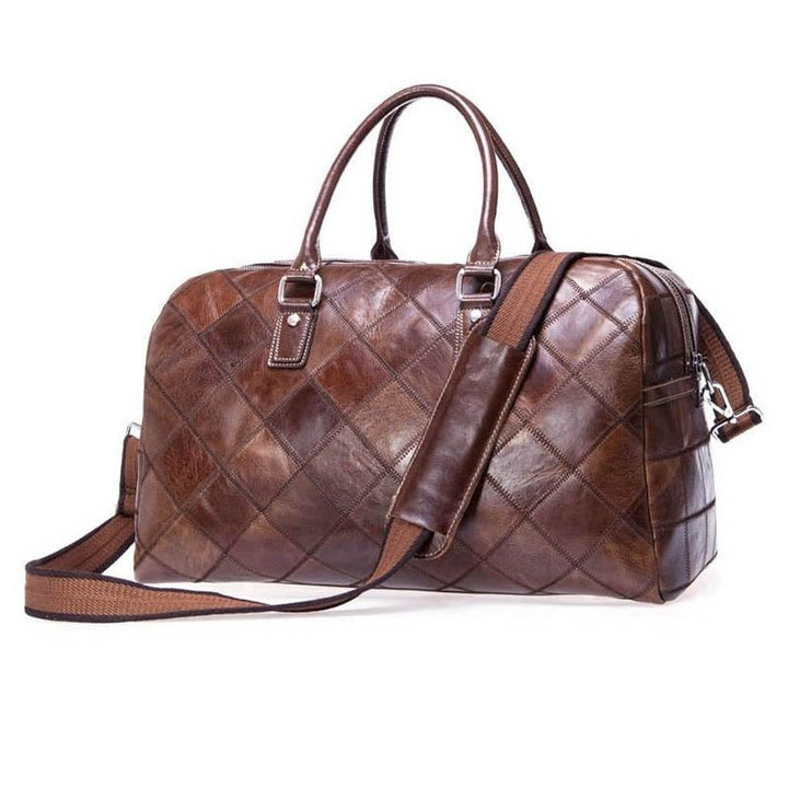 Unisex Genuine Soft Leather Travel Bag