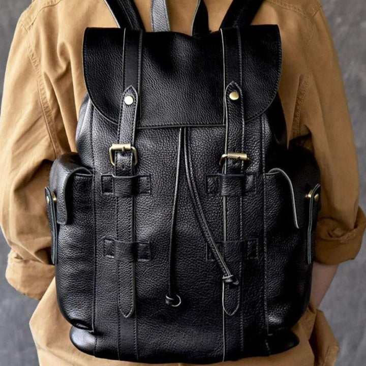 Spacious Leather Backpack