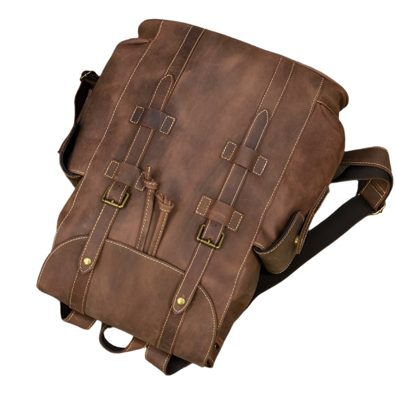 Spacious Leather Backpack