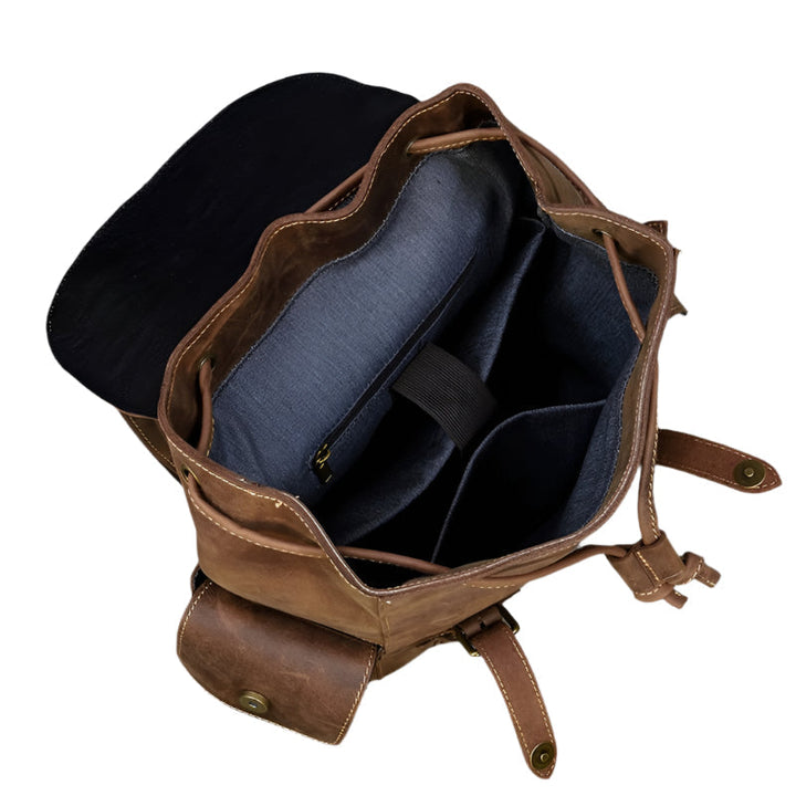 Spacious Leather Backpack