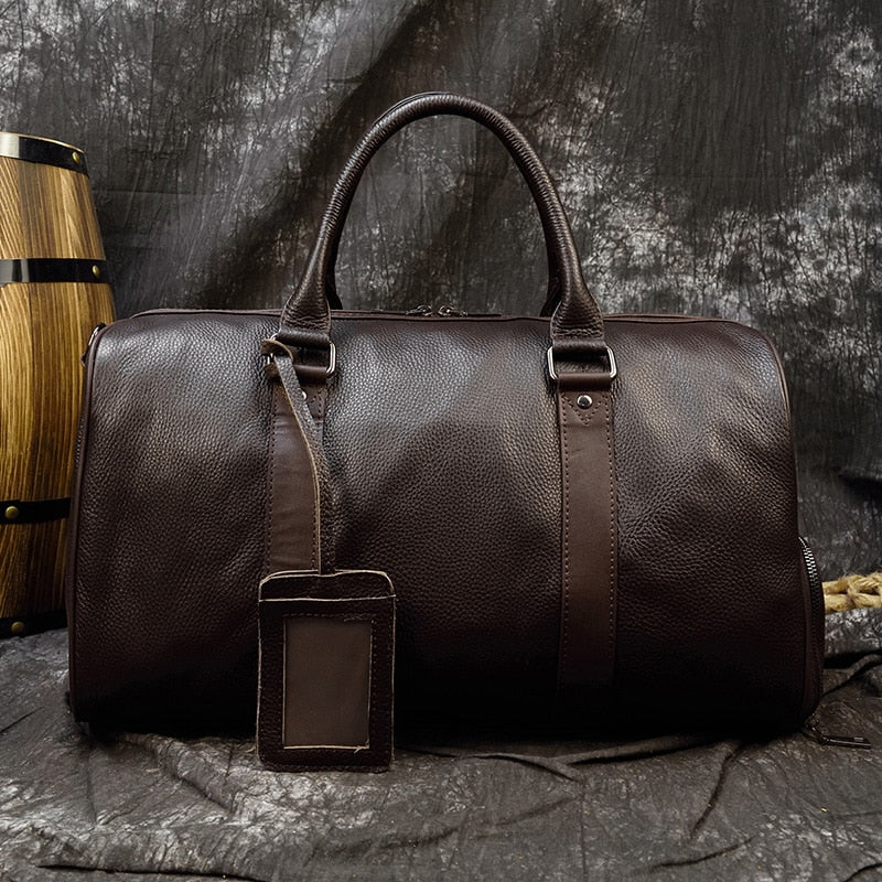 Luxurious Soft Genuine Leather Travel Bag