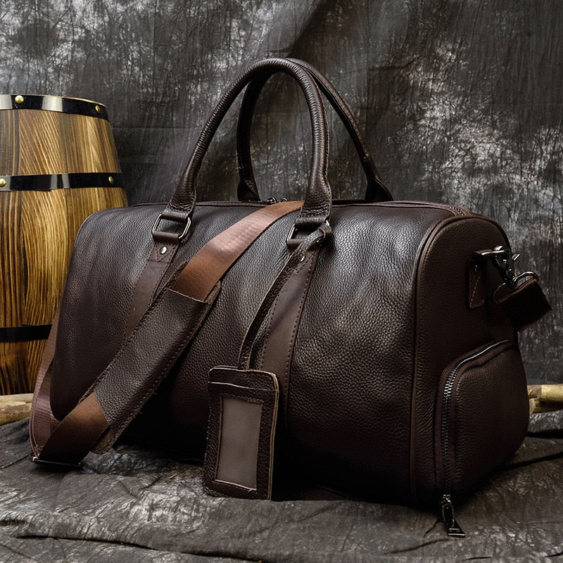 Luxurious Soft Genuine Leather Travel Bag