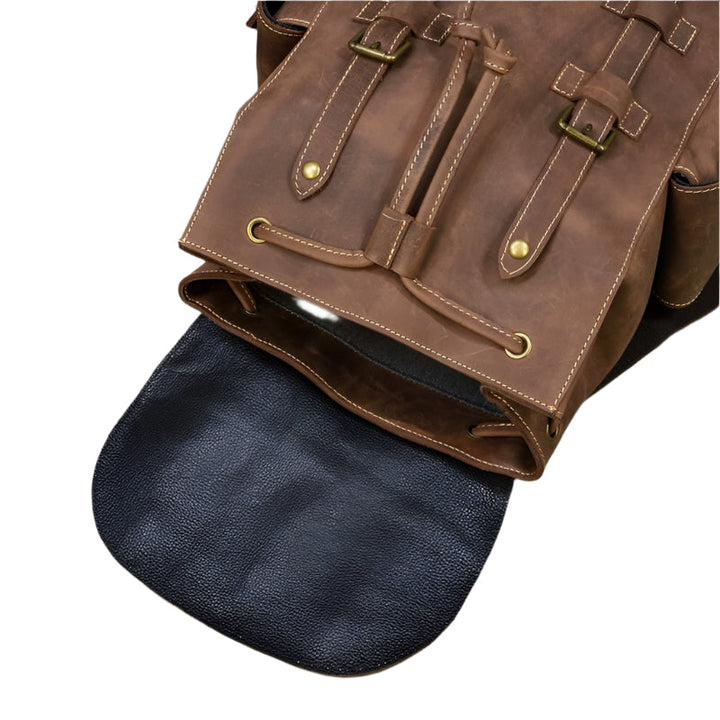 Spacious Leather Backpack
