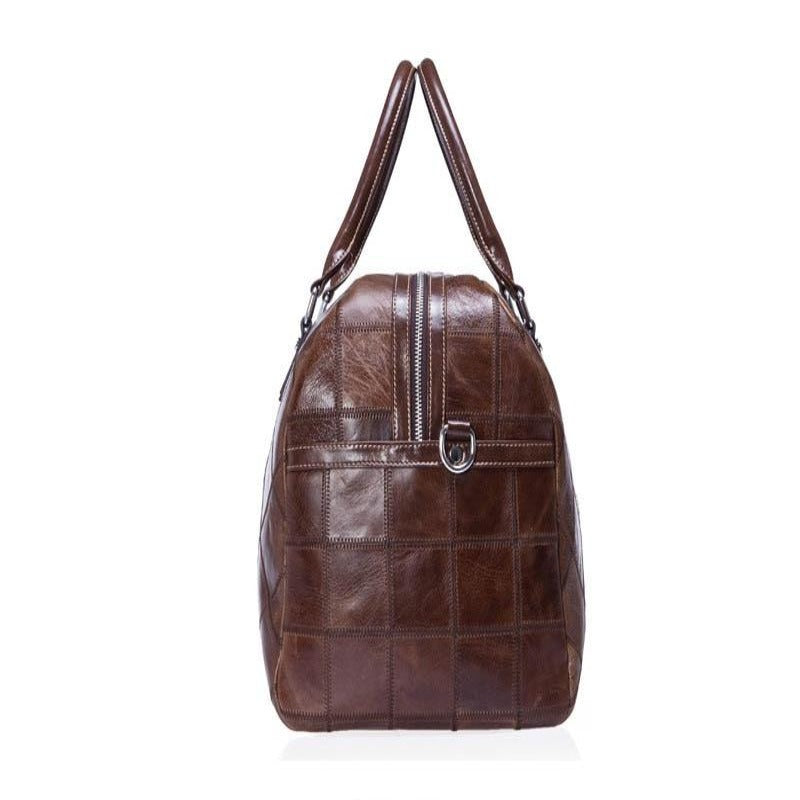 Unisex Genuine Soft Leather Travel Bag