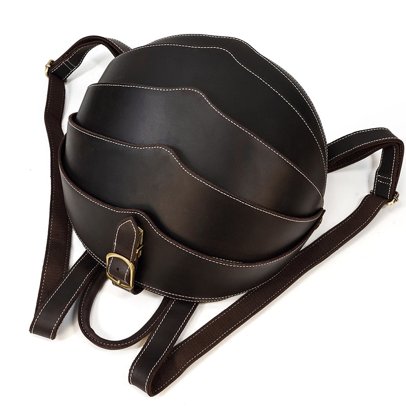 Leather Beetle-Style Backpack for Women