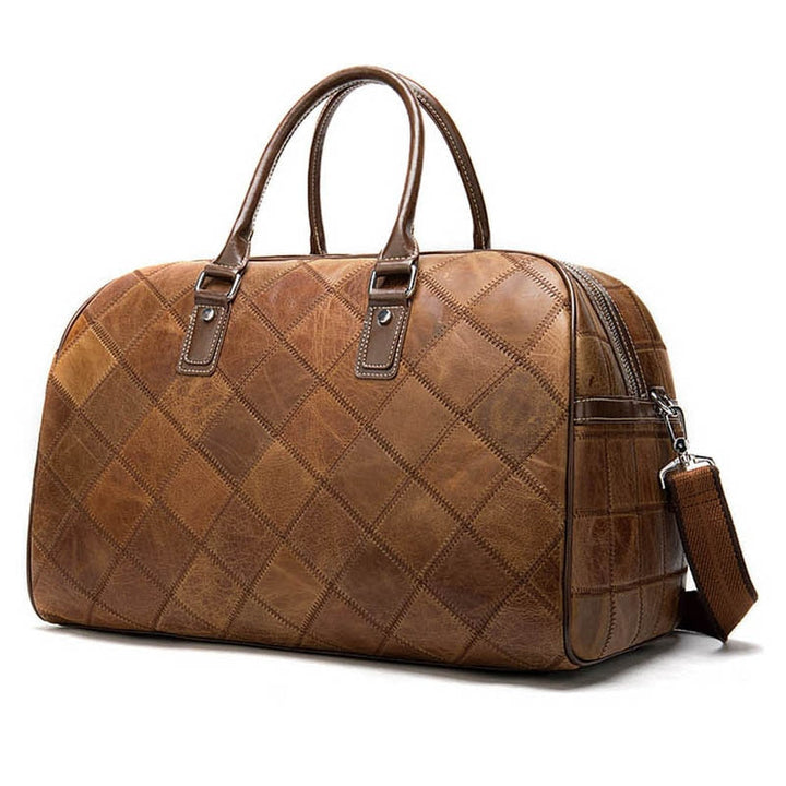 Unisex Genuine Soft Leather Travel Bag