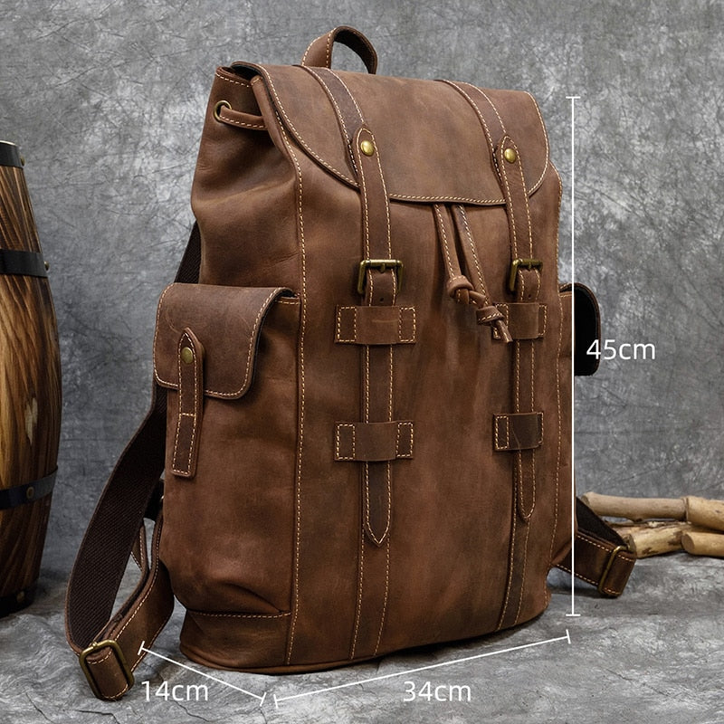 Spacious Leather Backpack
