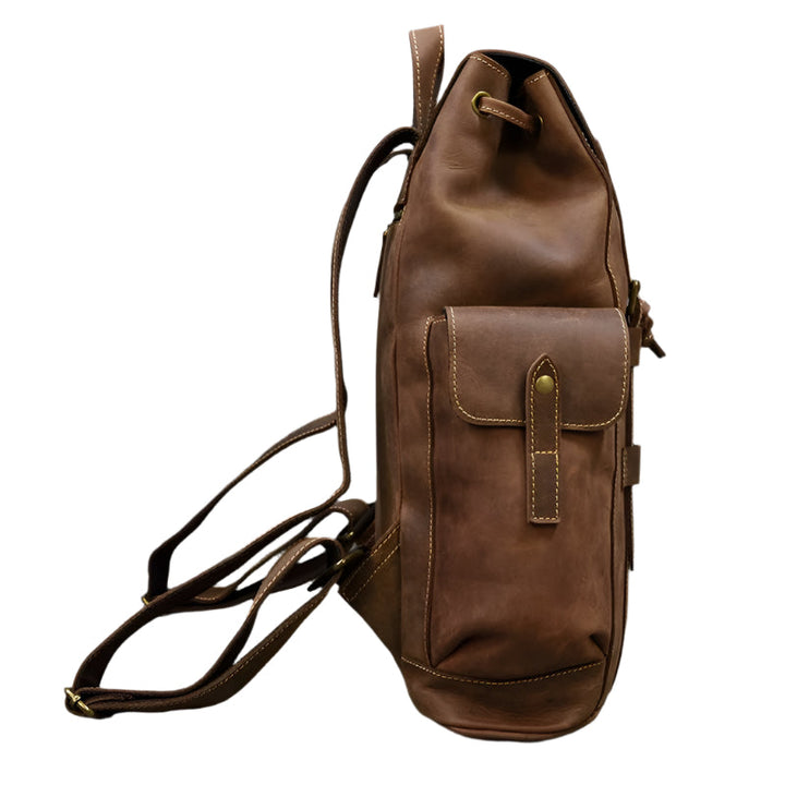 Spacious Leather Backpack