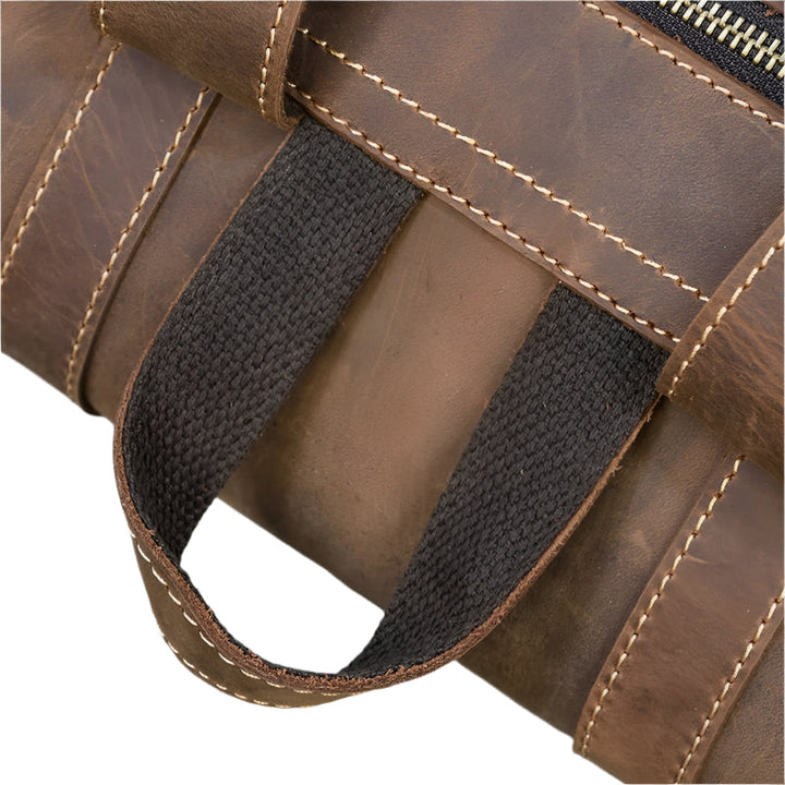 Spacious Leather Backpack