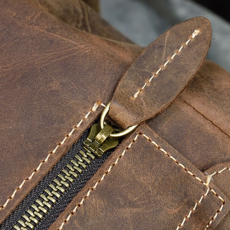 Spacious Leather Backpack
