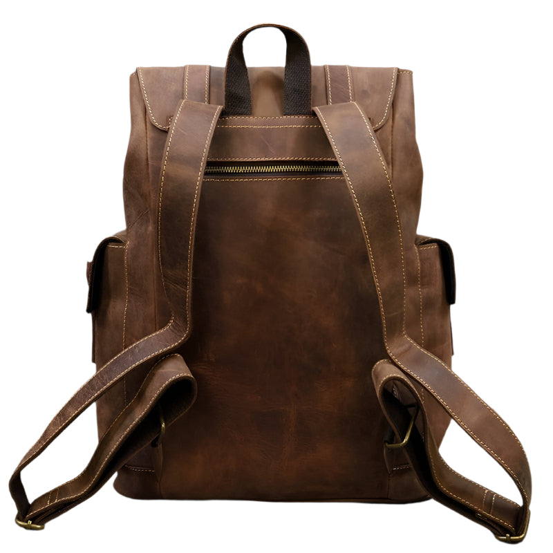 Spacious Leather Backpack