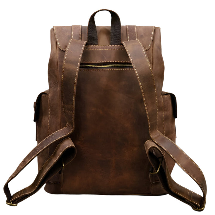 Spacious Leather Backpack