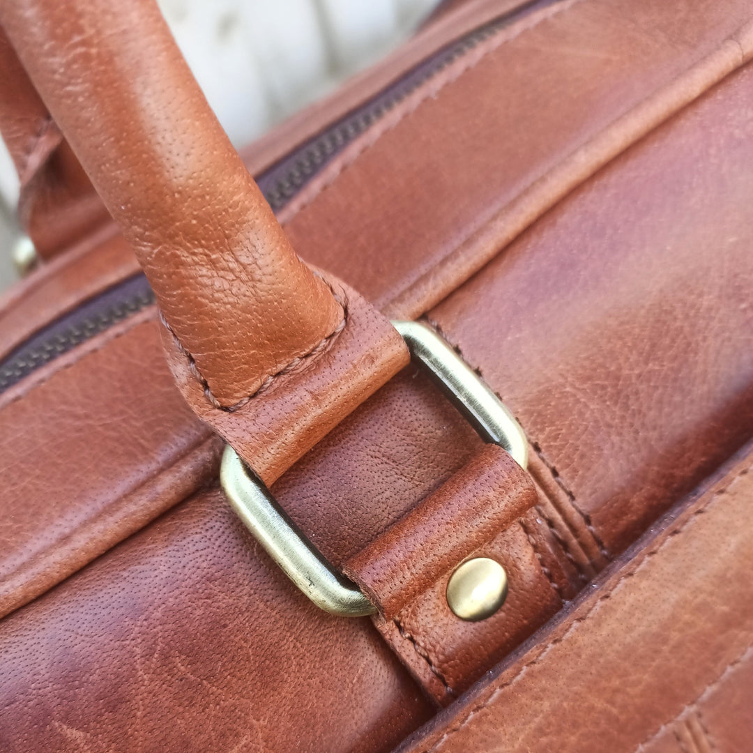 Brown Leather Laptop Bag