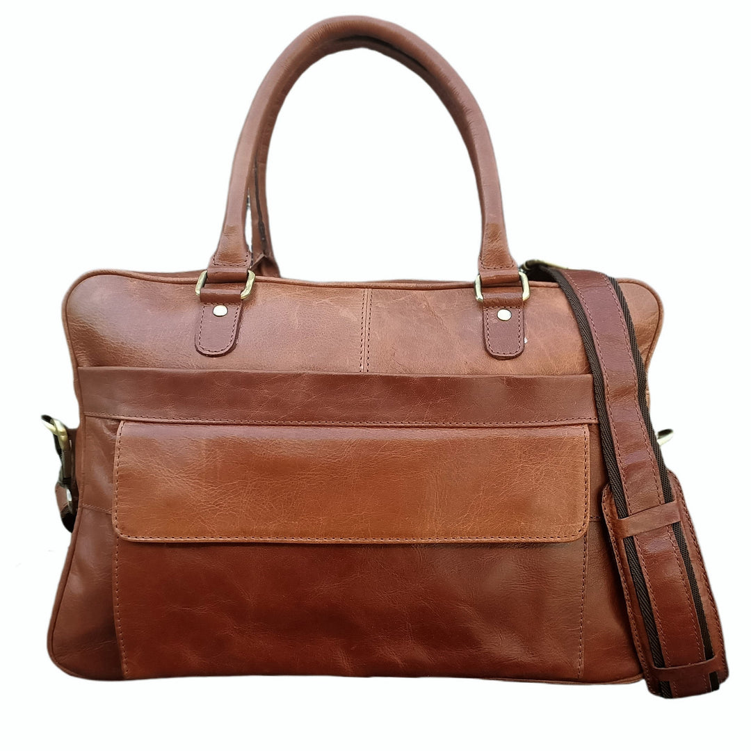 Brown Leather Laptop Bag