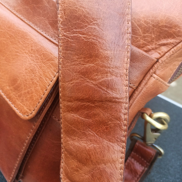 Brown Leather Laptop Bag