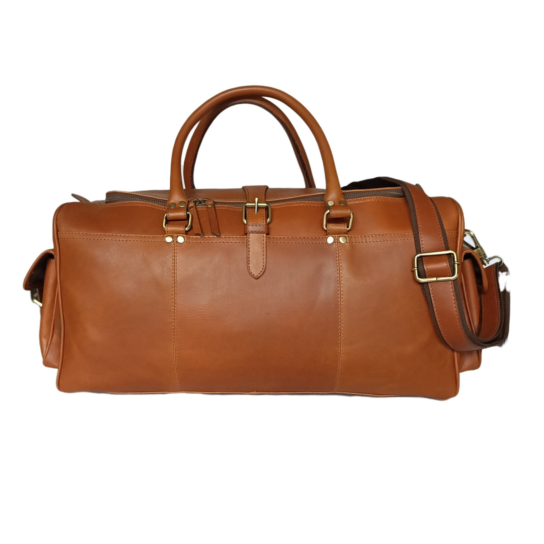 Brown Leather Weekend Bag