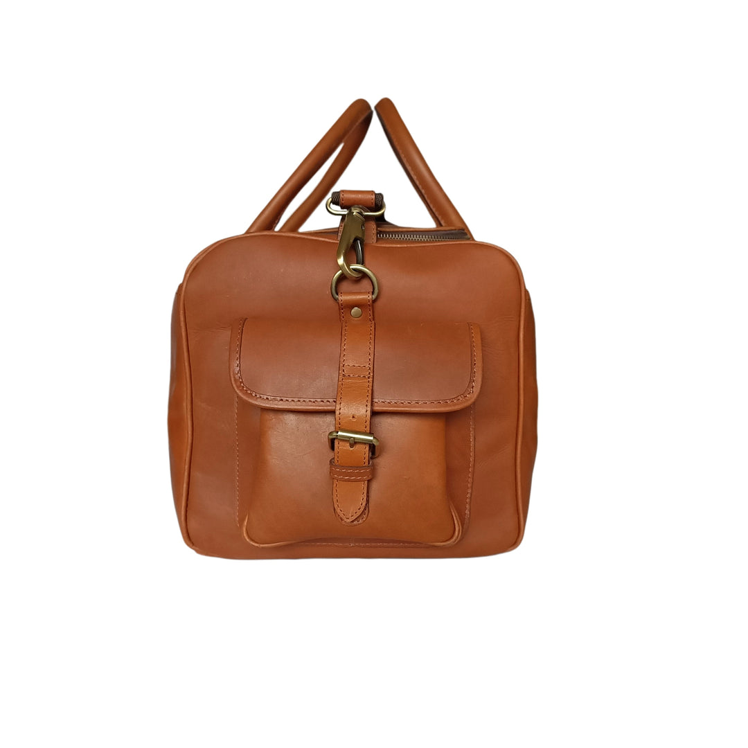 Brown Leather Weekend Bag