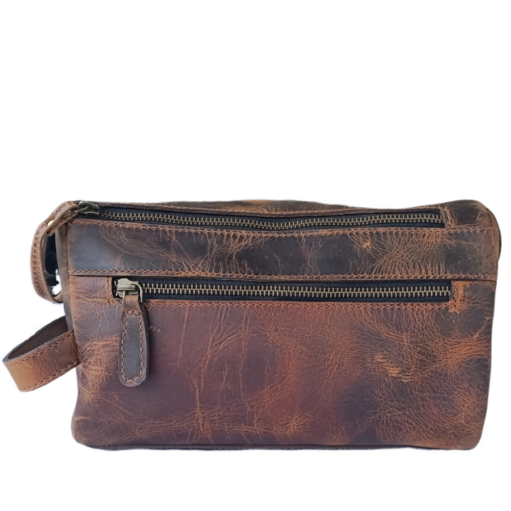 Hunting Brown Toiletry Bag