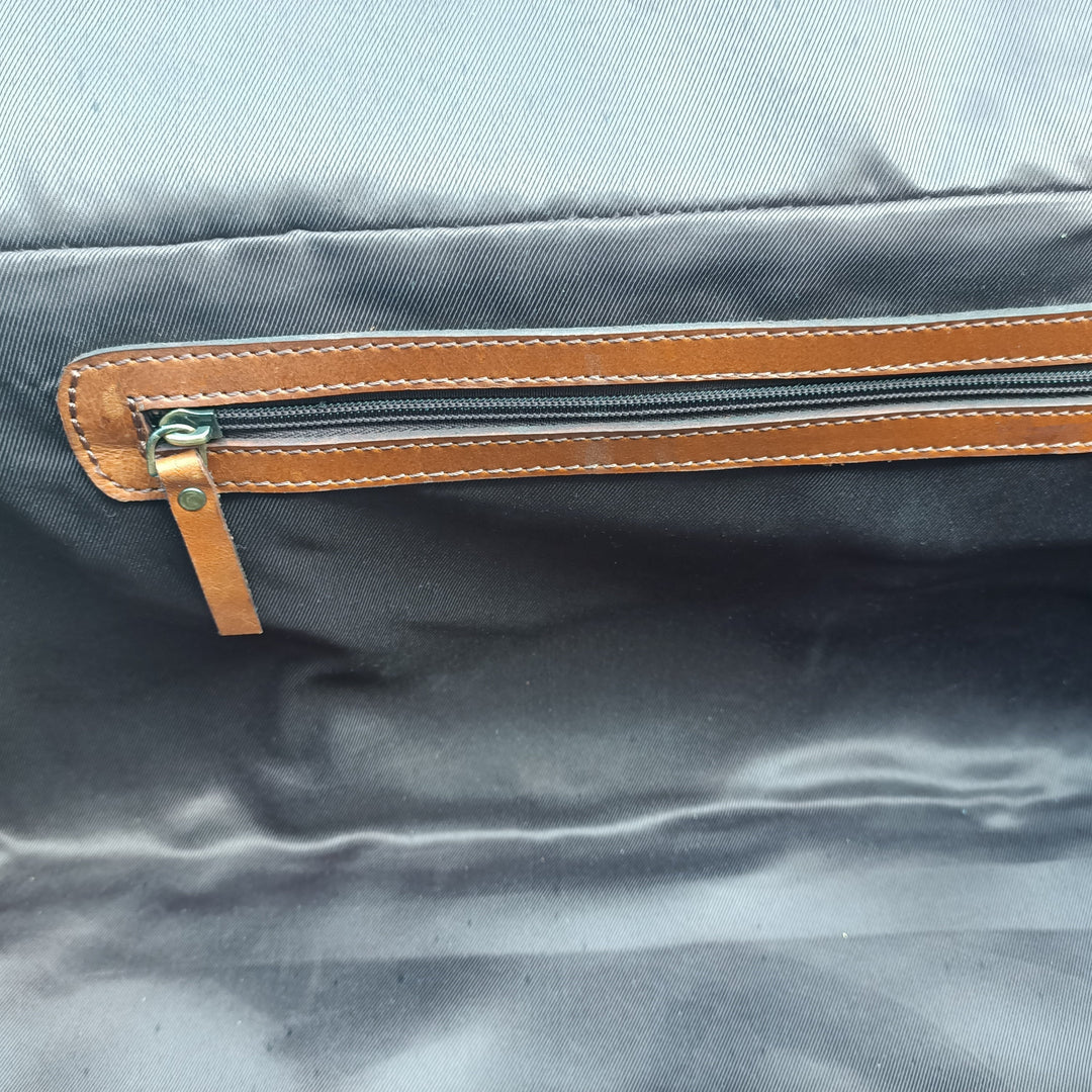Brown Leather Weekend Bag