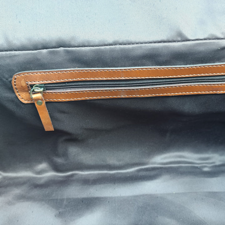 Brown Leather Weekend Bag