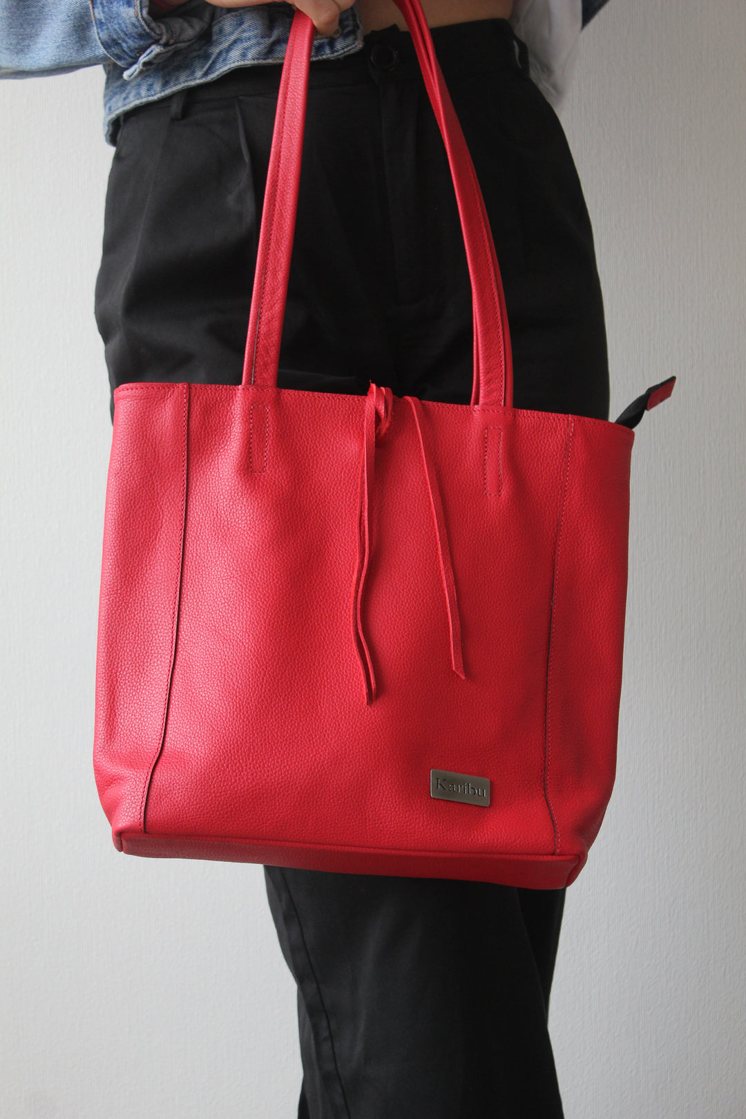 Red Wallet in Florentine Style