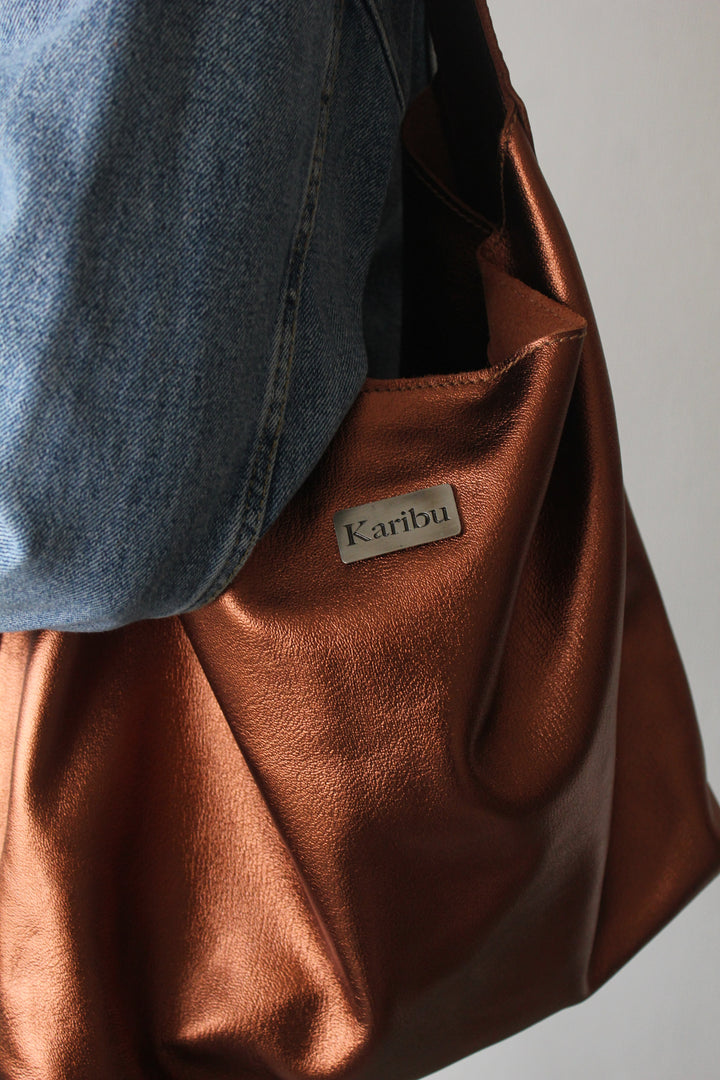 Dominique Copper Handbag