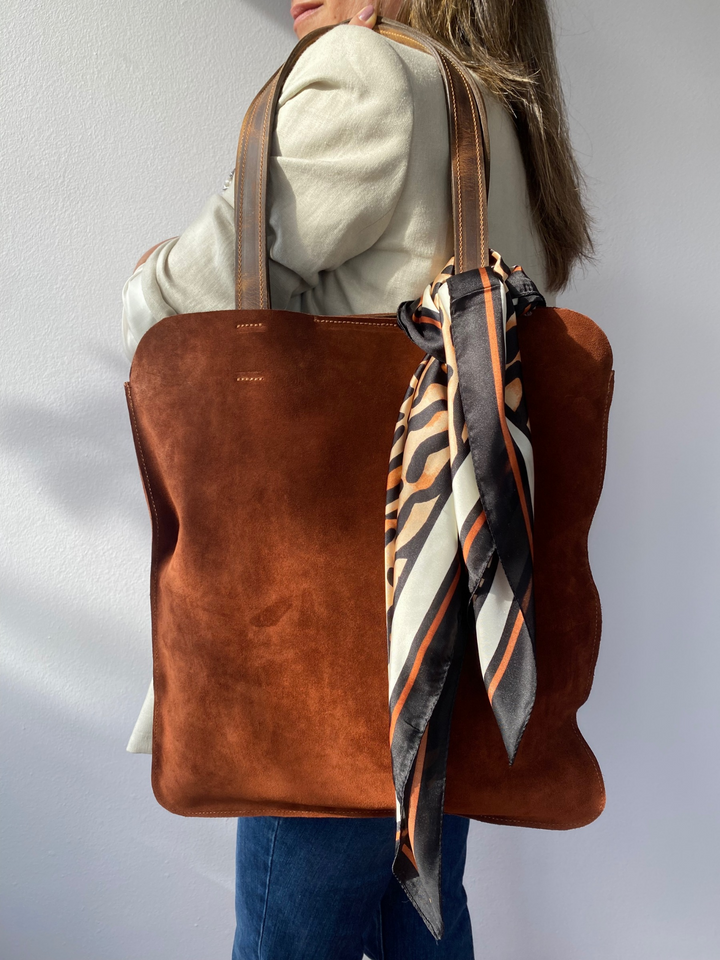 Suede Shopper Bag