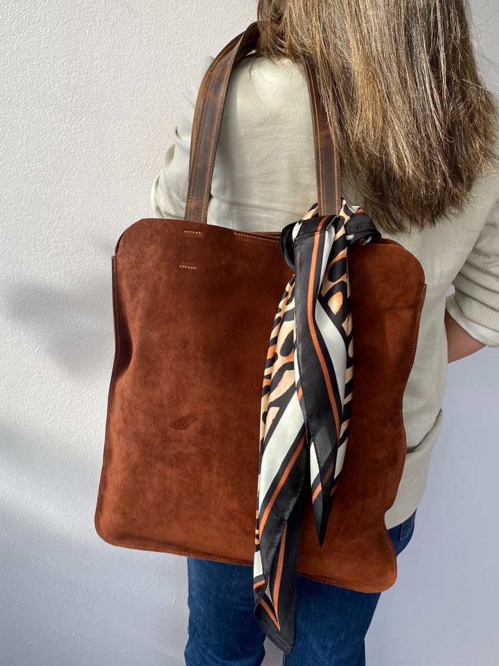 Suede Shopper Bag