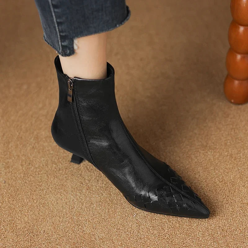 Intreccio Leather Boots