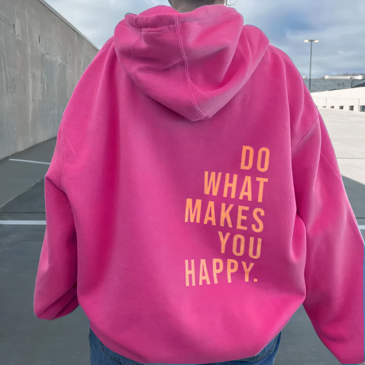 Josephine | Hooded Sweater with Text Print