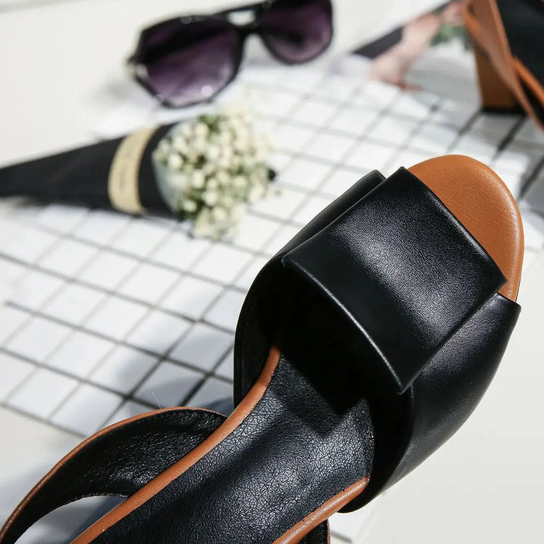 Allegra Leather Slingbacks