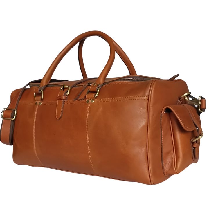 Brown Leather Weekend Bag