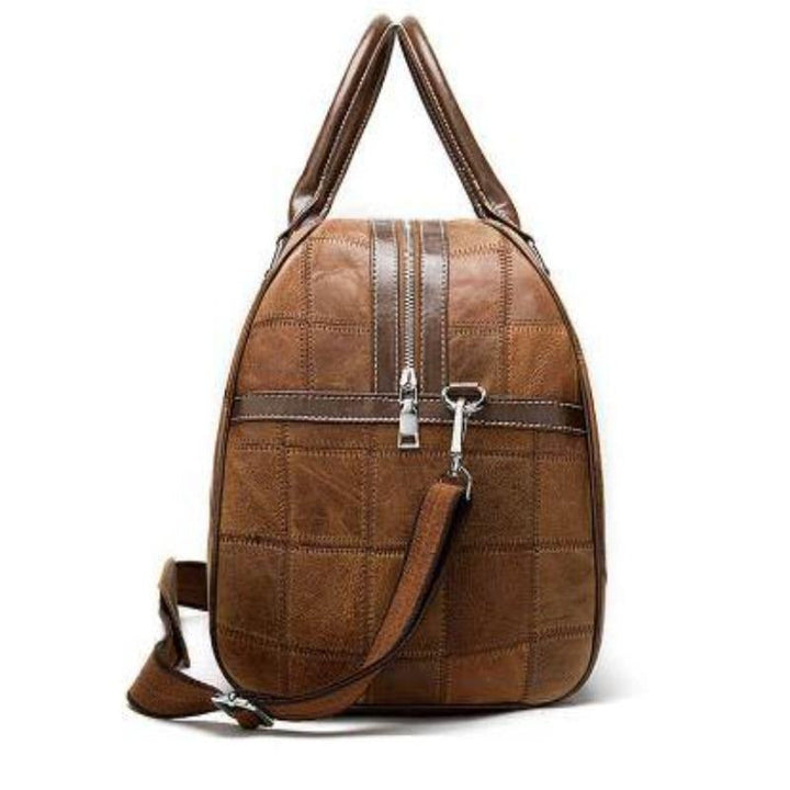 Unisex Genuine Soft Leather Travel Bag
