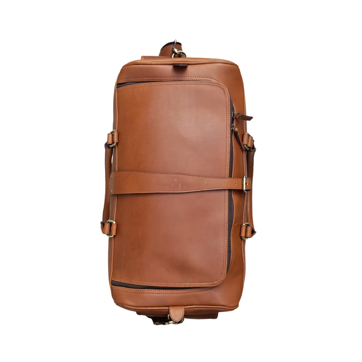 Brown Leather Weekend Bag