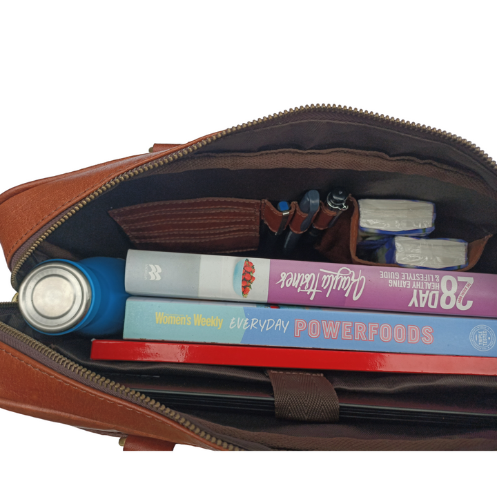 Brown Leather Laptop Bag