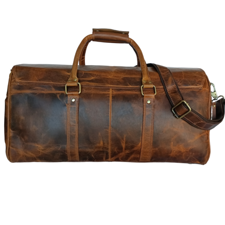 Beige Hard Wax Travel Bag