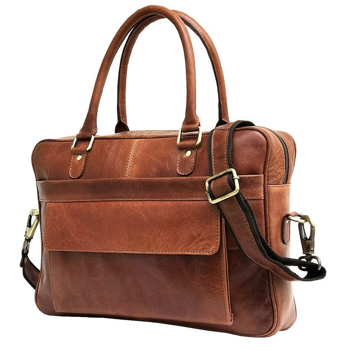 Brown Leather Laptop Bag