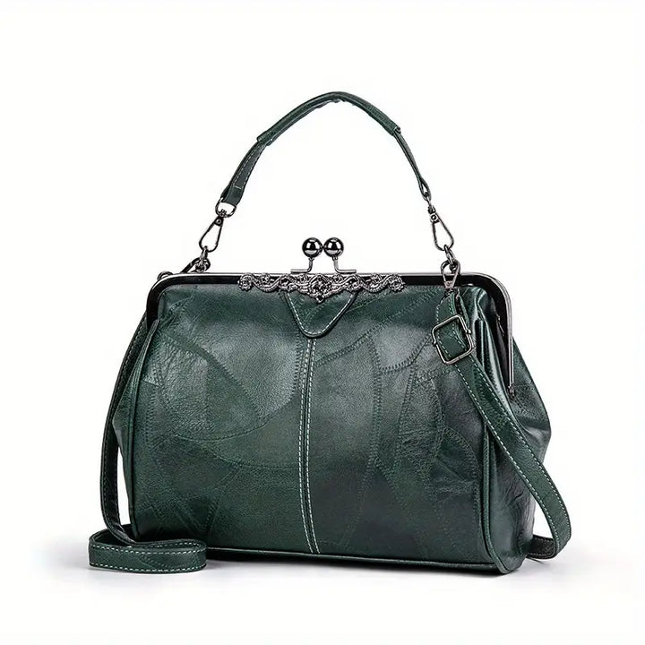 Retro-Style Geometric Shoulder Bag by Liv