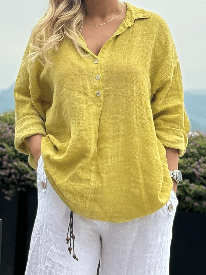 Casual Loose Patchwork Shirt