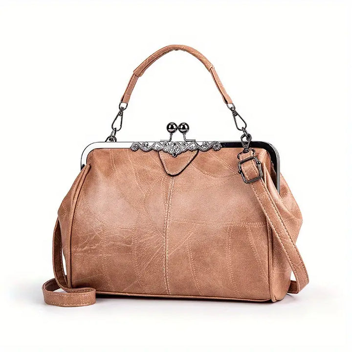 Retro-Style Geometric Shoulder Bag by Liv