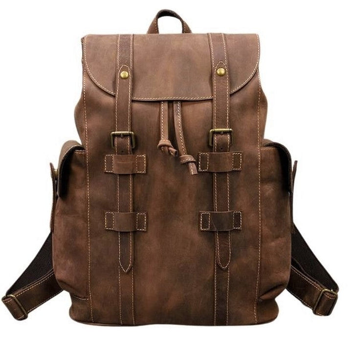 Spacious Leather Backpack